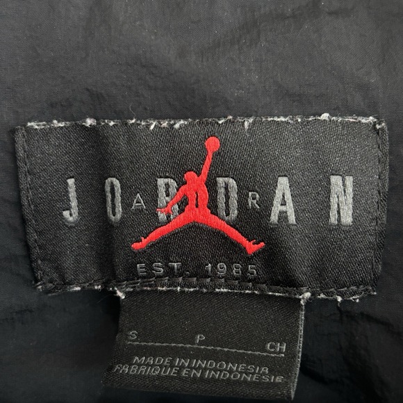 Air Jordan Parachute Jumpsuit‎ Small Black Utility Streetwear Tapered Pockets - Picture 9 of 10
